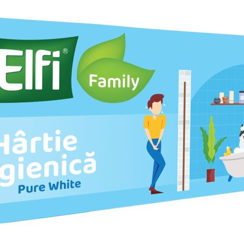 Elfi Hirtie Igienica Family Pure White  10 Role 3 Straturi