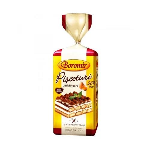 Piscoturi cu 26% ou Boromir Savoiardi, 400 g