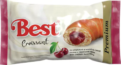 BEST CROISSANT CU UMPLUTURA CU AROMA DE CIRESE 50 GR bax