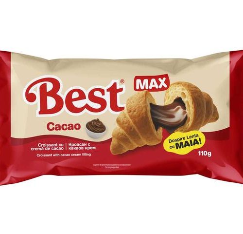 BEST CROISSANT CU UMPLUTURA CU CACAO 110G  bax