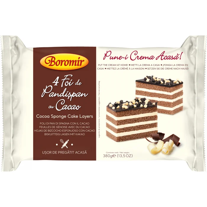 Foi de pandișpan cu cacao 380g 1/7