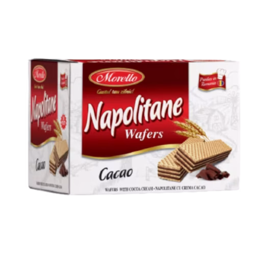Napolitane Morello, cu crema de cacao, 3kg