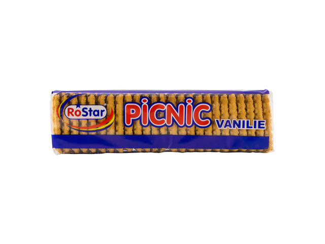 Biscuiți cu vanilie Picnic RoStar, 70 g, 1/24