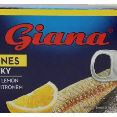 Giana-sardine în ulei vegetal cu lămâie 125g 1/50